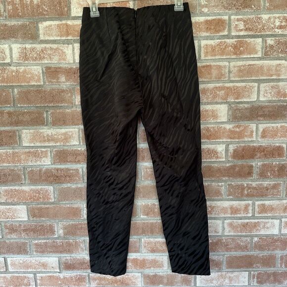 Rag & Bone Simone Pants Zebra Print Jacquard Black Size 4 - Picture 6 of 11
